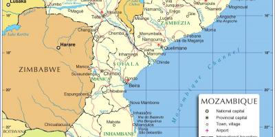 Maputo Mozambik zemljevid