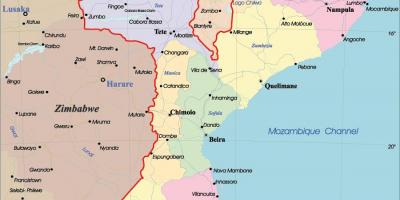 Mozambik na zemljevidu